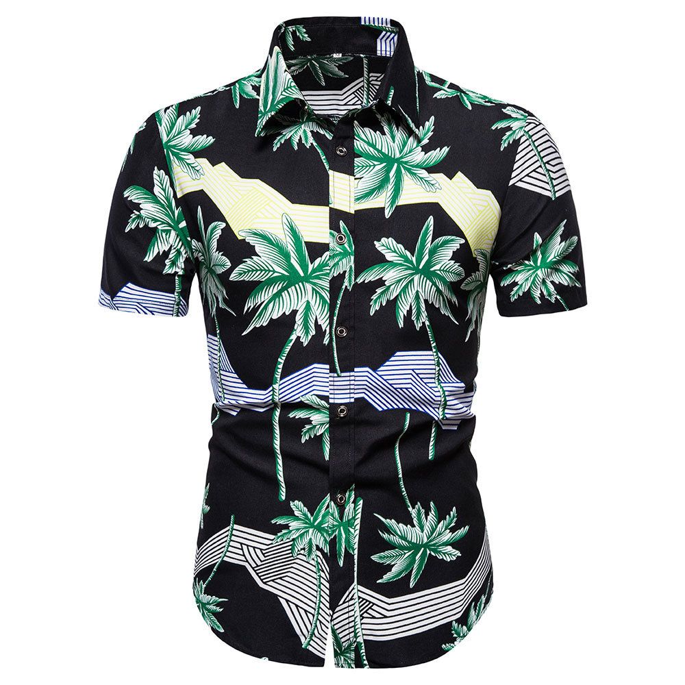 camisa estampada masculina