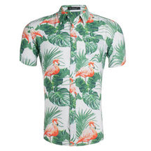 camisa masculina floral estampada