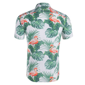 camisa masculina floral estampada