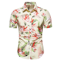 camisa masculina floral de botão