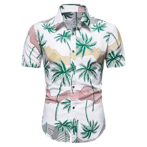 camisa masculina floral de botão