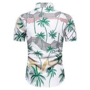 camisa masculina floral de botão