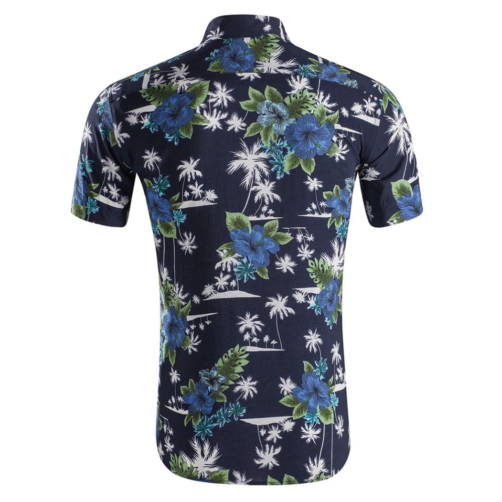 camisa masculina floral estampada