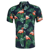 camisa masculina floral estampada