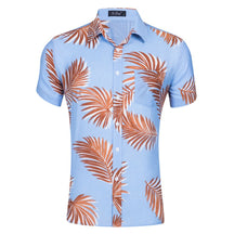 camisa masculina floral estampada