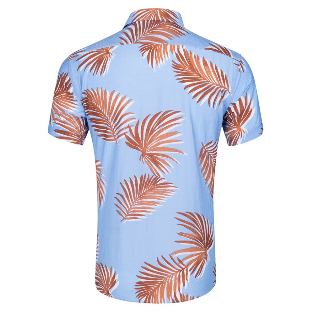 camisa masculina floral estampada