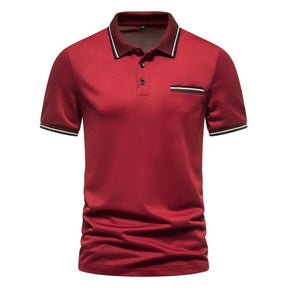 Camisa Polo Masculina Aris Vinho