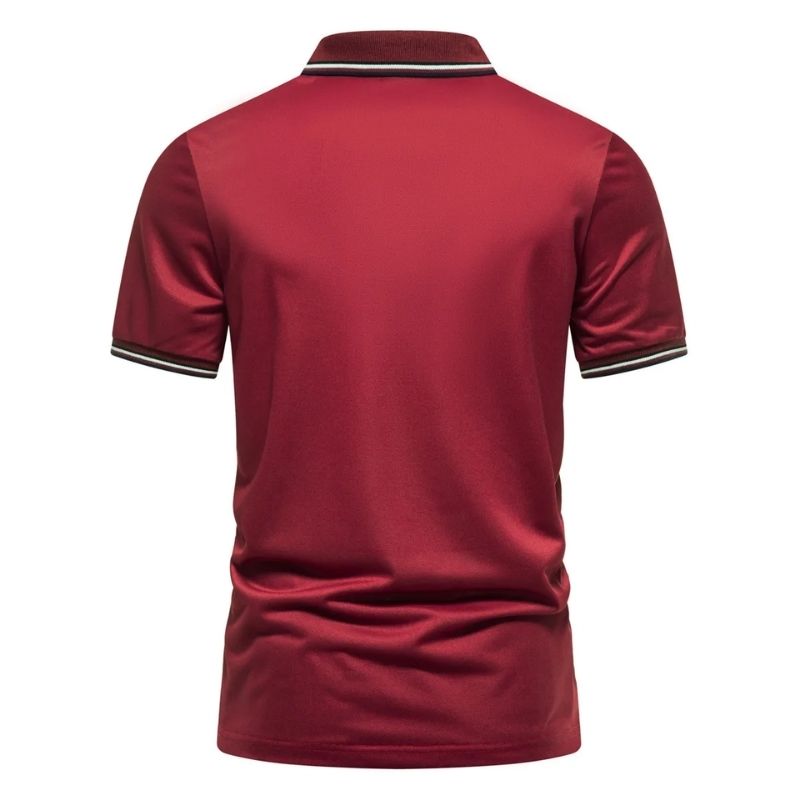 Camisa Polo Masculina Aris Vinho