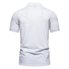 camisa polo masculina branca