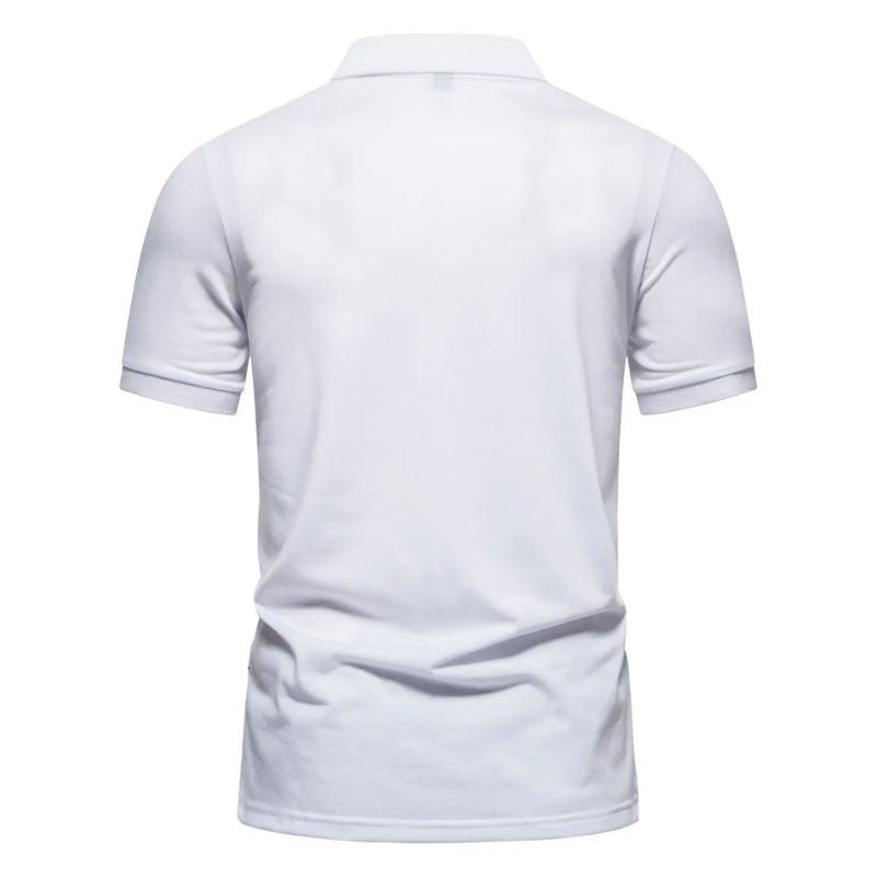 camisa polo masculina branca