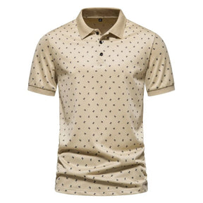 camisa polo masculina bege