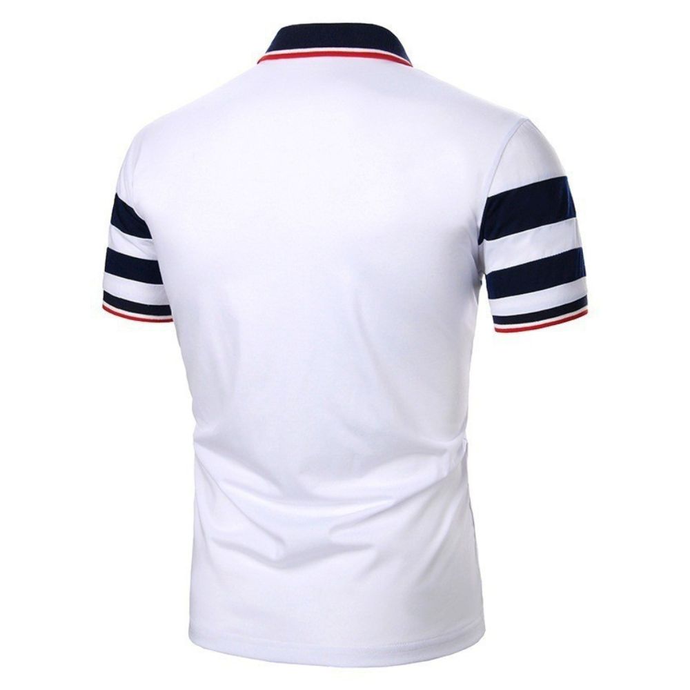 camisa polo masculina branca