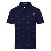 camisa polo masculina azul escuro