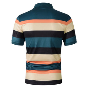 camisa polo masculina listrada