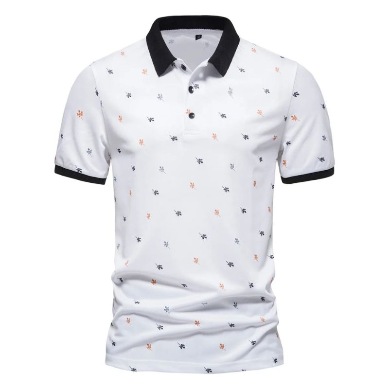 camisa polo masculina branca