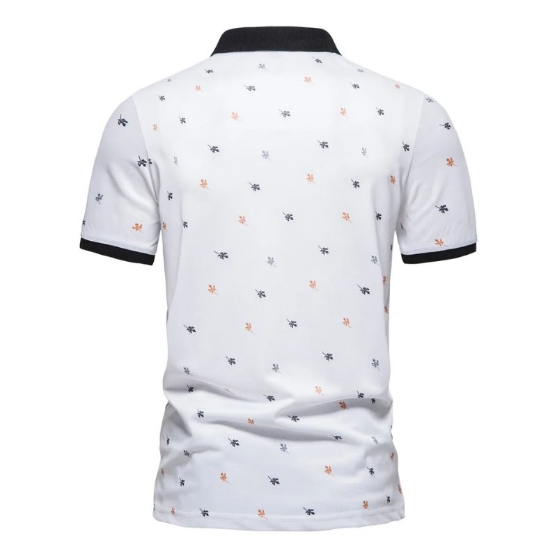 camisa polo masculina branca