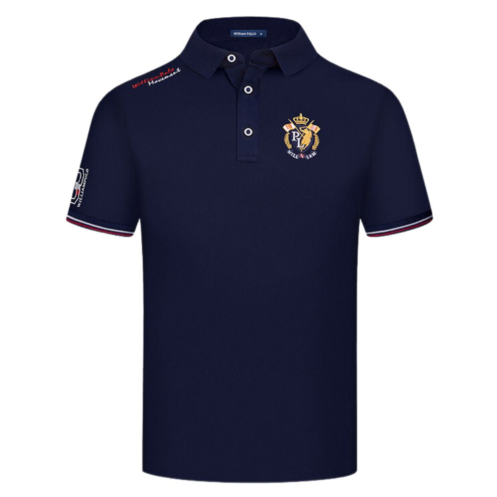 camisa polo masculina azul