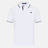 camisa polo masculina branco