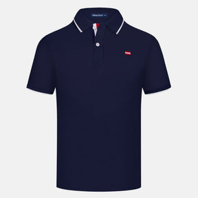 camisa polo masculina azul