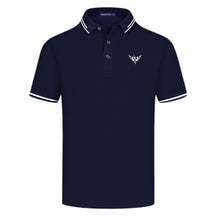 camisa polo masculina azul escuro