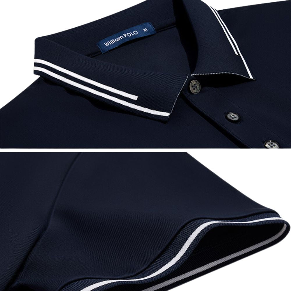 camisa polo masculina azul escuro