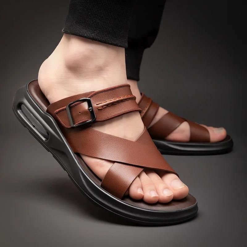 Chinelo de Couro Masculino