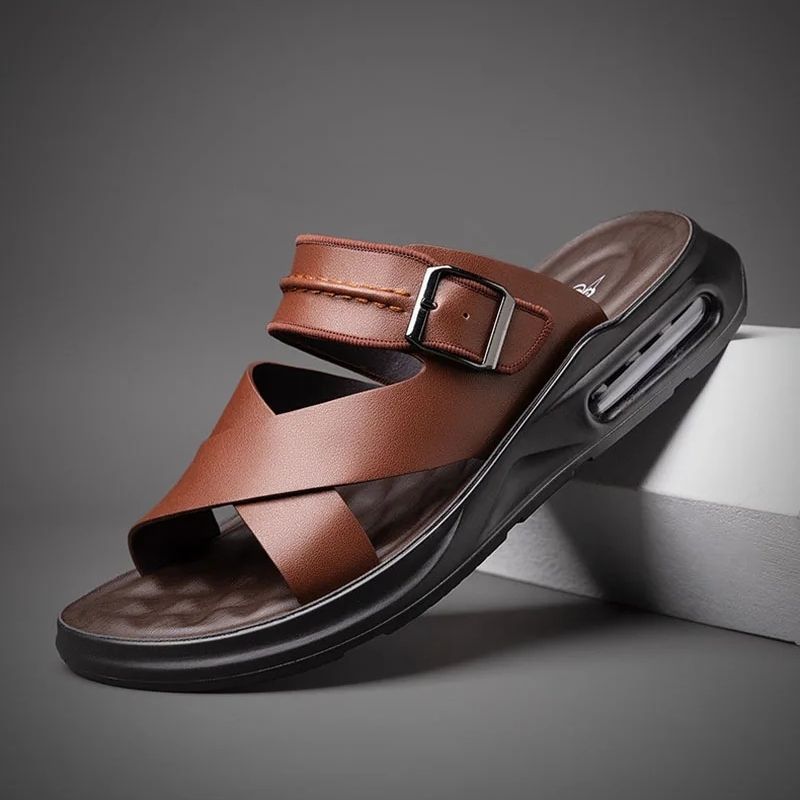 Chinelo de Couro Masculino