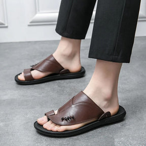 Chinelo de Couro Masculino