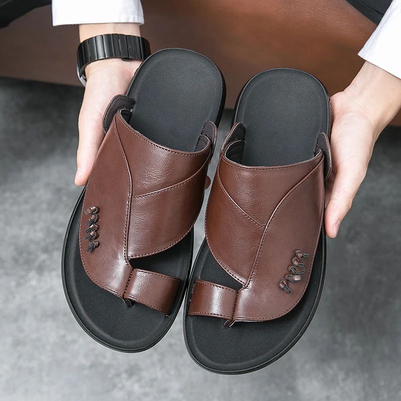 Chinelo de Couro Masculino