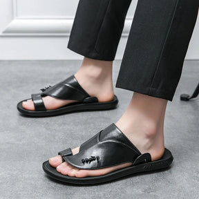 Chinelo de Couro Masculino