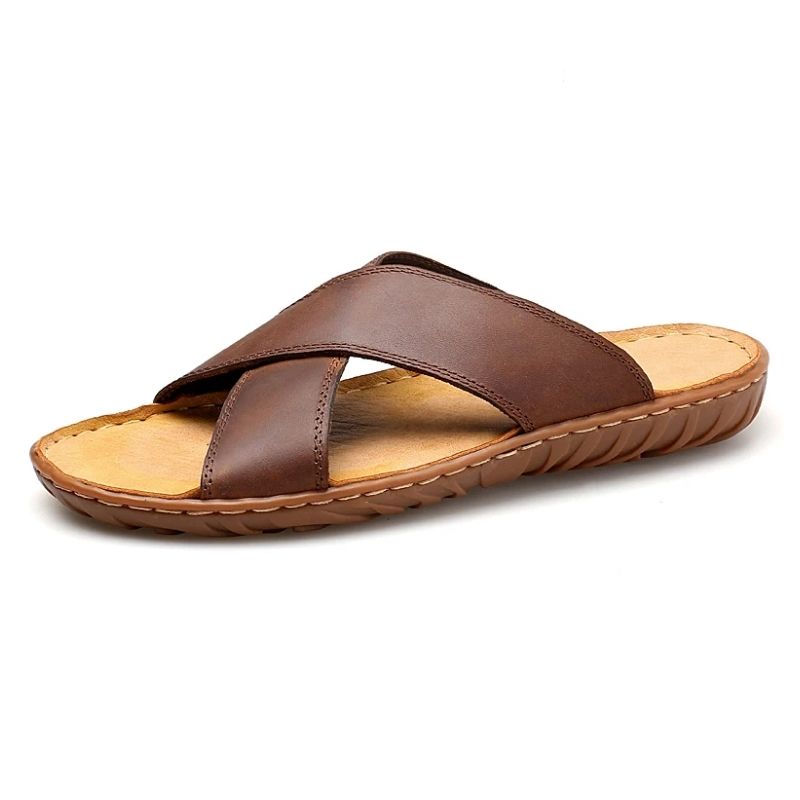 Chinelo de Couro Masculino 