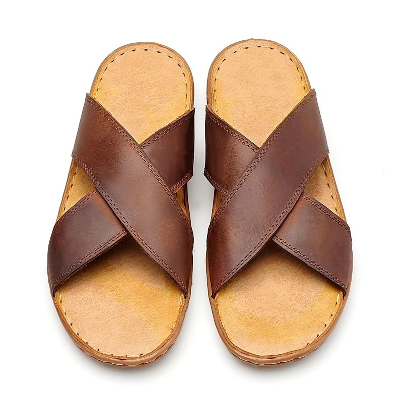 Chinelo de Couro Masculino