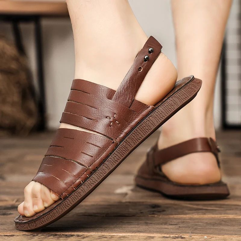 Chinelo de Couro Masculino