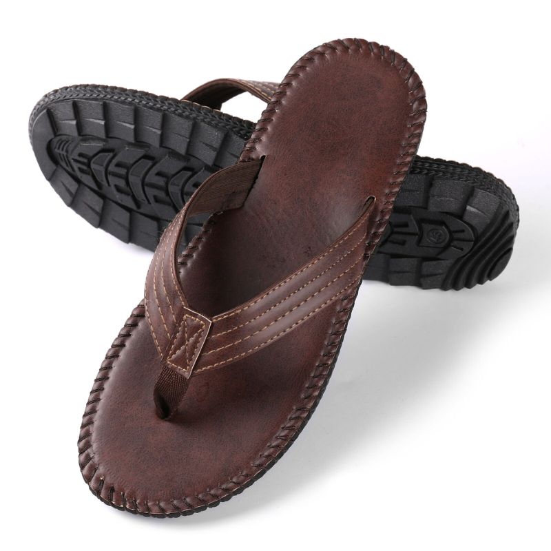 Chinelo de Couro Masculino