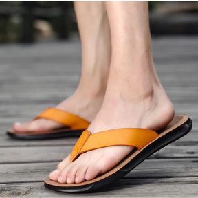 Chinelo de Couro Masculino