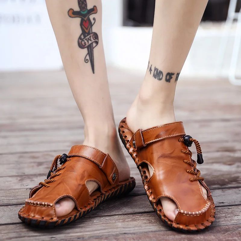 Chinelo de Couro Masculino