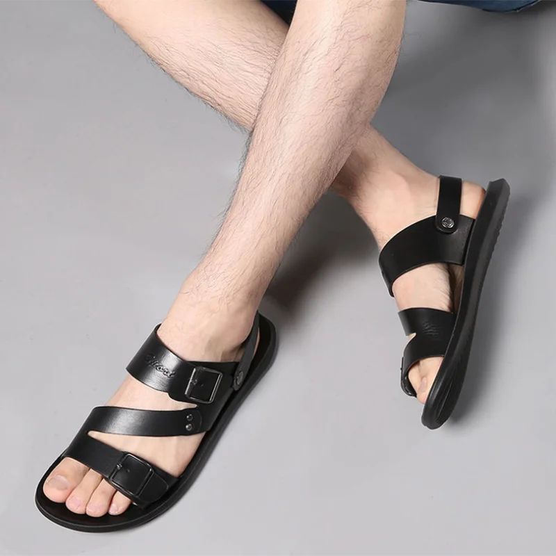 Chinelo de Couro Masculino 