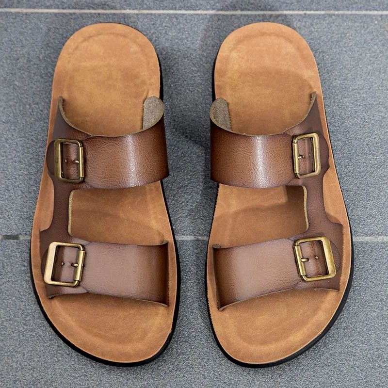 Chinelo de Couro Masculino