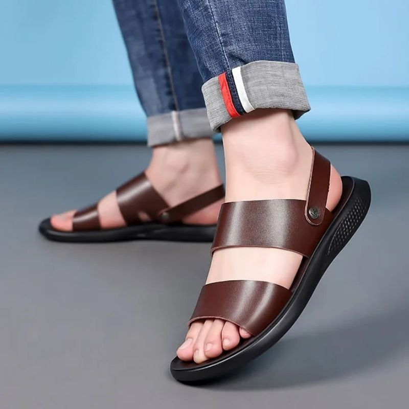 Chinelo de Couro Masculino