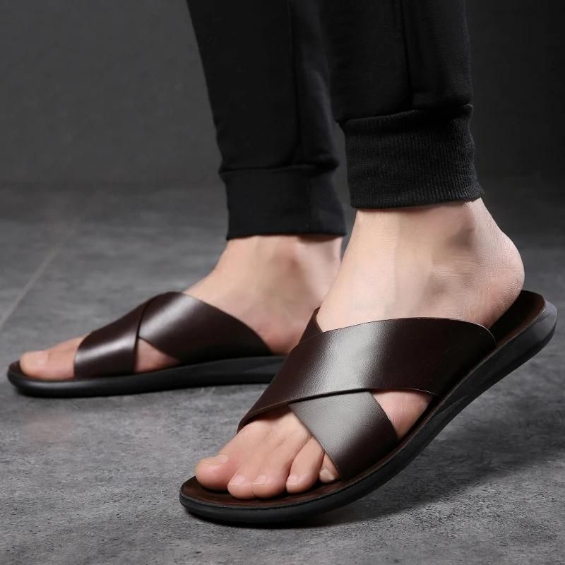 Chinelo de Couro Masculino